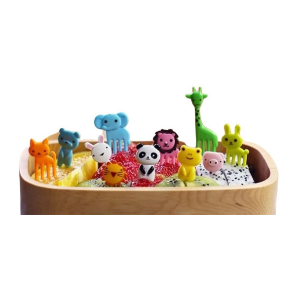 Pack 10 Tenedor Para Niños Brocheta Para Futas Pinchos Pro