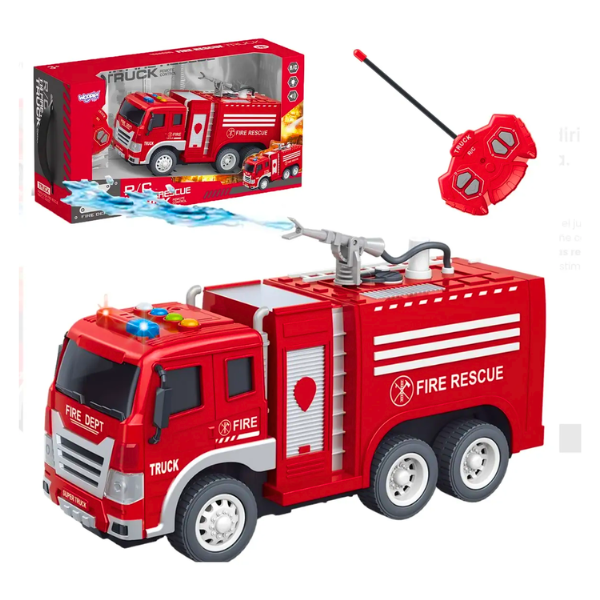 Camión De Bomberos Juguete Control Remoto