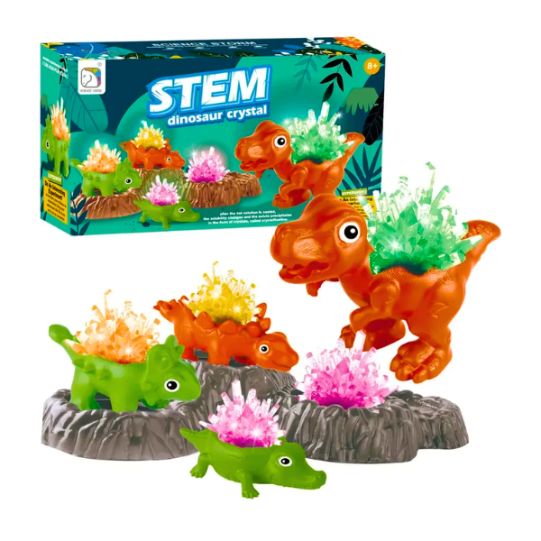 Kit Ciencias Experimento Dinosaurio De Cristales