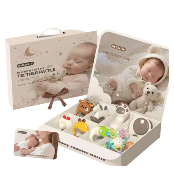 Kit Sensorial Bebé 0 a 3 Meses Estimulación Temprana box