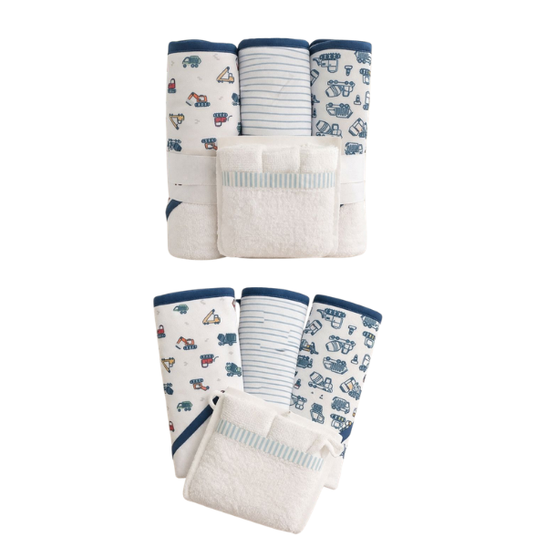 Toallas Baño Bebé 0-24 Meses Con Capucha Pack Microfibra Algodón