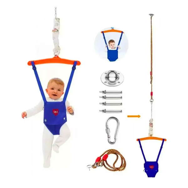 Saltador Para Bebé,con Gancho P/techo,bebé Silla De Rebote
