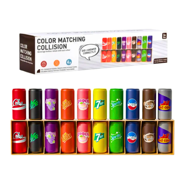 Juego De Memoria Adivina El Orden Con Botellitas De Colores