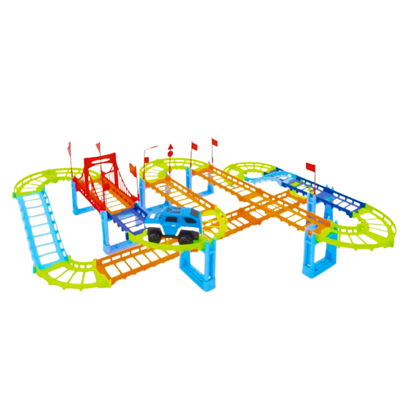 Pista De Auto Mágica Armable Con 52 Pcs