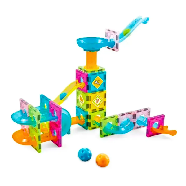Kit Bloques De Construcción Magnéticos 64 Pzas