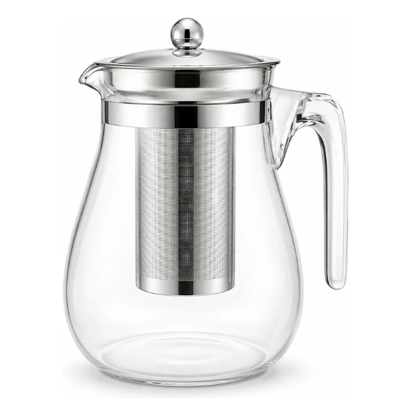Tetera Vidrio Resistente Fuego Infusora 1 litro Té Infusiones
