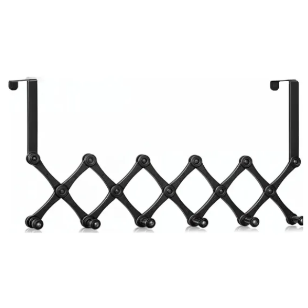 Colgadores De Ropa 6 Ganchos Metalicos De Puerta Plegable