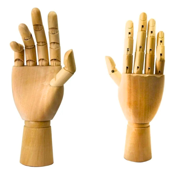 Maniquí Mano De Madera Articulada Dibujo