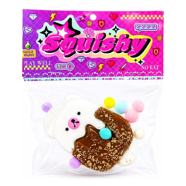 Squishy Paleta De Oso Chocolate Anti Estrés Sensorial