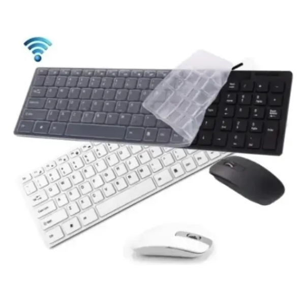 Kit Teclado Con Mouse Inalambrico Oficina