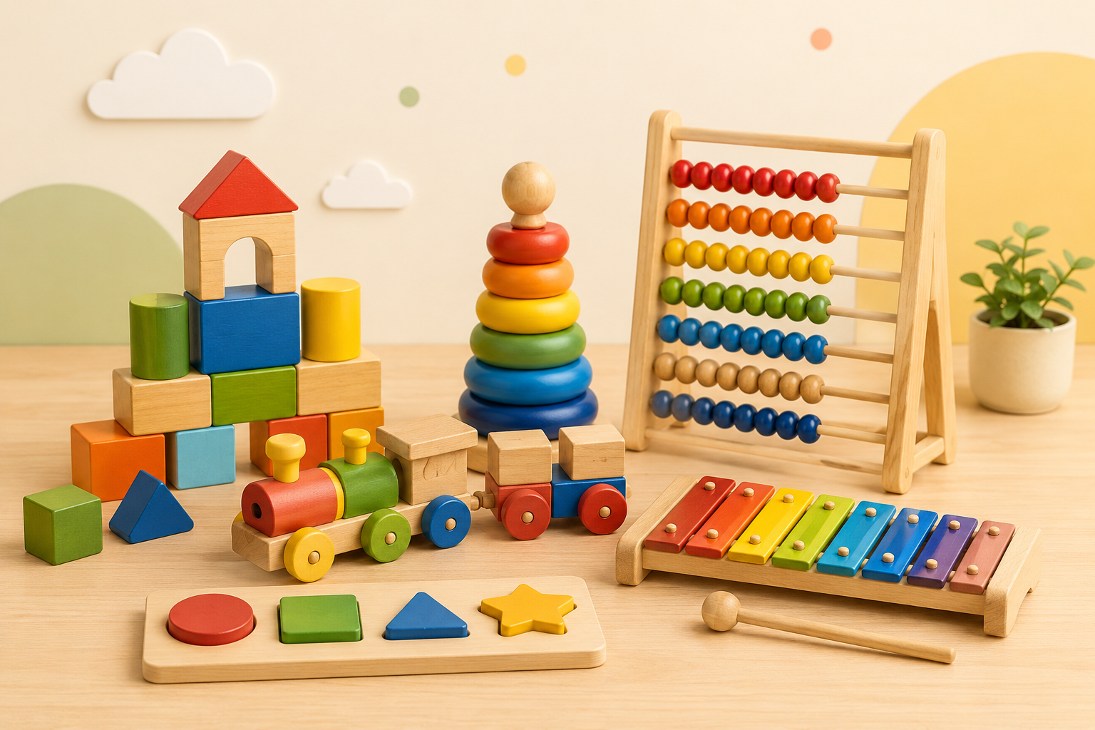 Juegos de Madera Divertidos – Entretenimiento Seguro para Niños