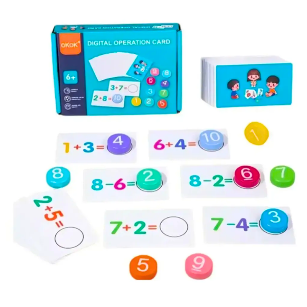 Juego De Madera Didactico Aprender Matematica Sumar Y Restar