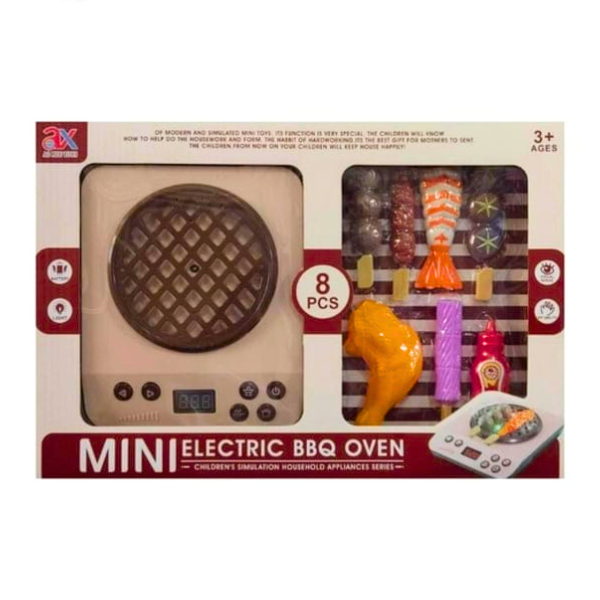 Set Parrilla Juguete Bbq Asador Cocina Infantil Niños