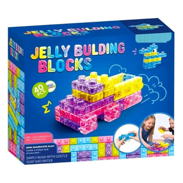 Bloques De Gelatina 40 Pcs Juguete Armable Niños