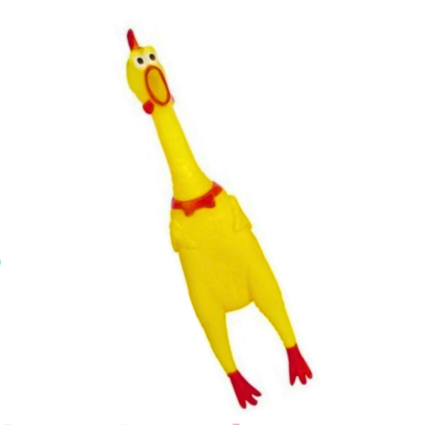 Pollo Sonoro De Goma Gritón Juguete Para Mascota Perro