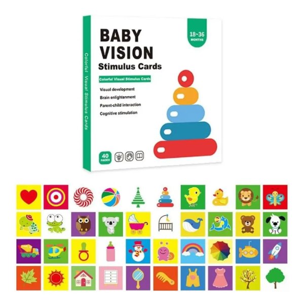 Tarjeta Estimulación Visual Bebés 18-36 meses