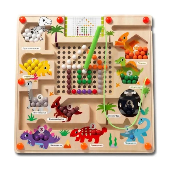 Juego Educativo Dinosaurios Madera Magnético