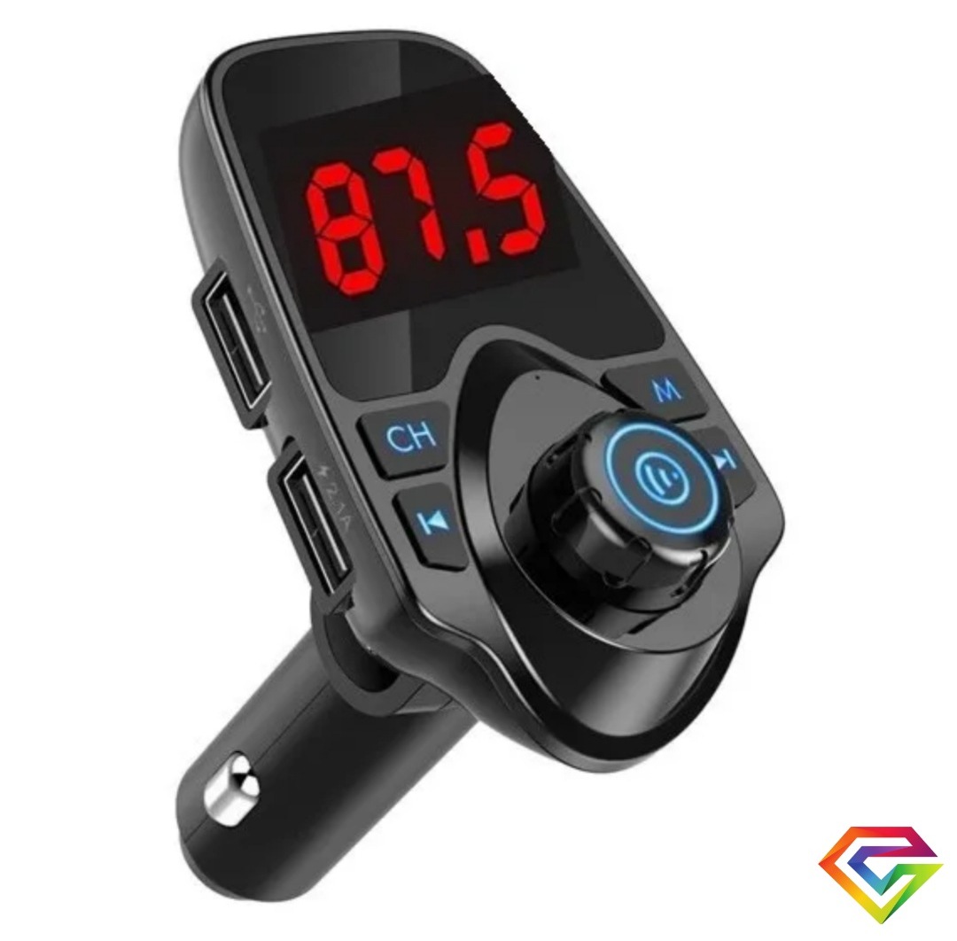 Transmisor de radio fm bluetooth dual usb mp3 cargador auto 