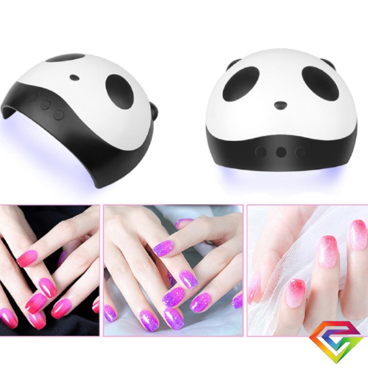 Lámpara Panda Usb Para Manicura De Uñas 12 Leds Uv Esmalte