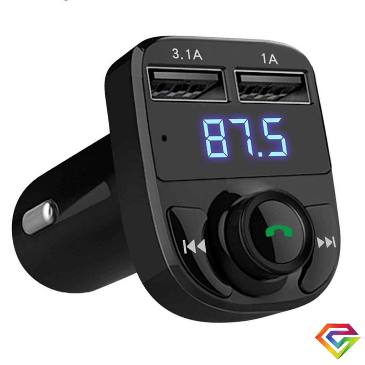 Receptor Bluetooth autos transmisor fm mp3 carga rápida usb