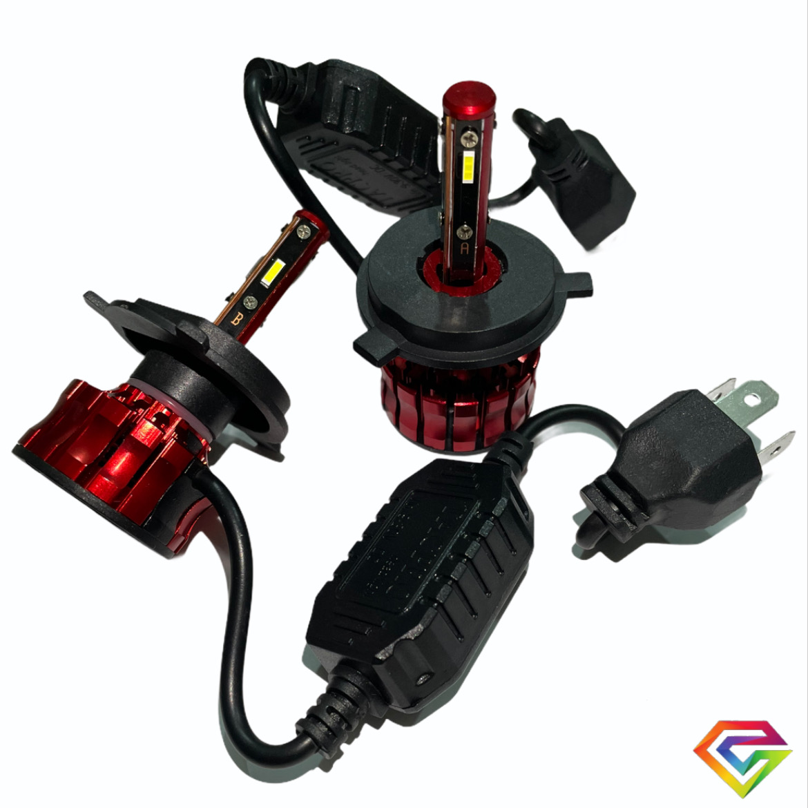 kit de ampolletas turbo led 4 cara h4 anti error