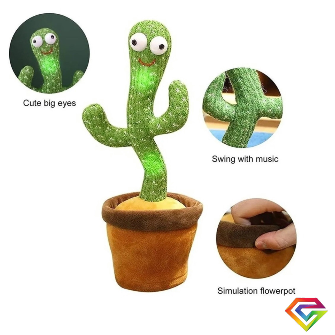 Cactus Bailarín 32 Cms Musical