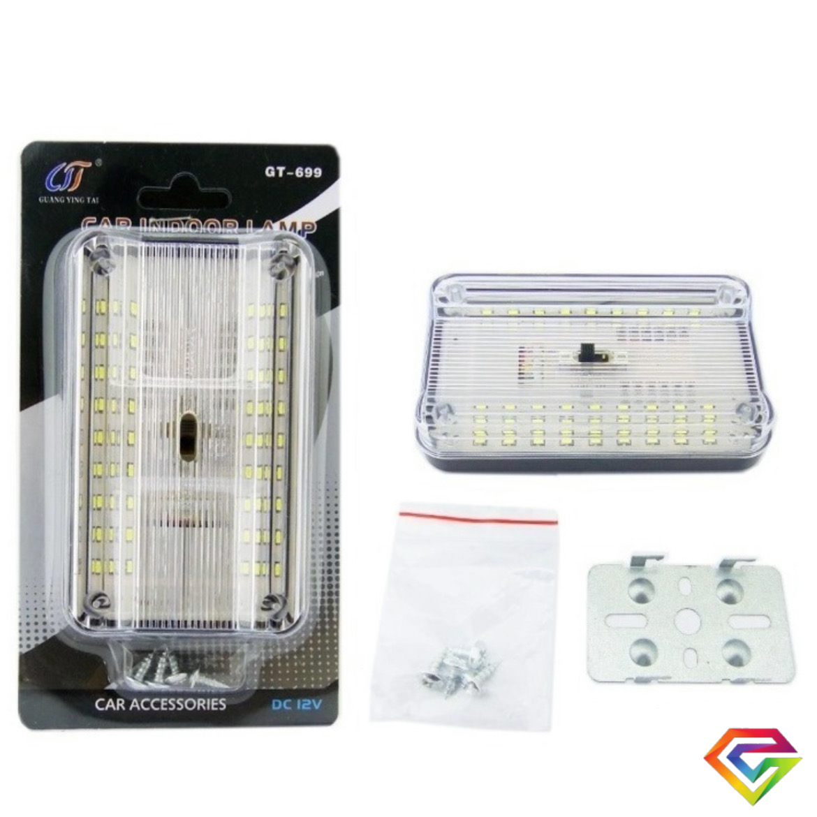 Lampara Luz 18 Led Blanco Interior Techo Universal Auto 12v