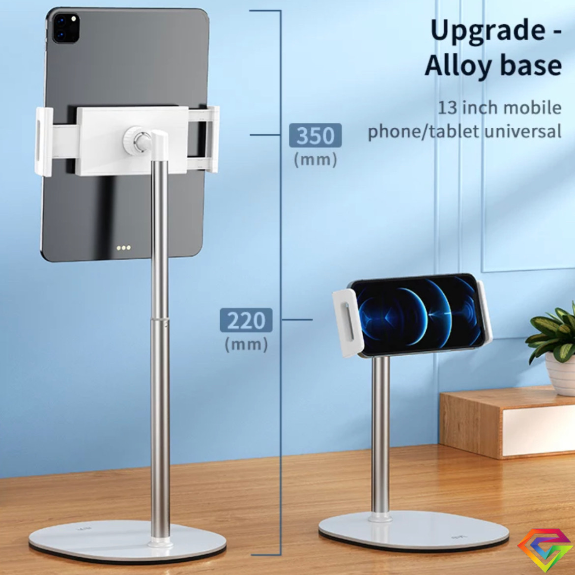 Set de 2 Soporte para Celular de Pared con Autoadhesivo