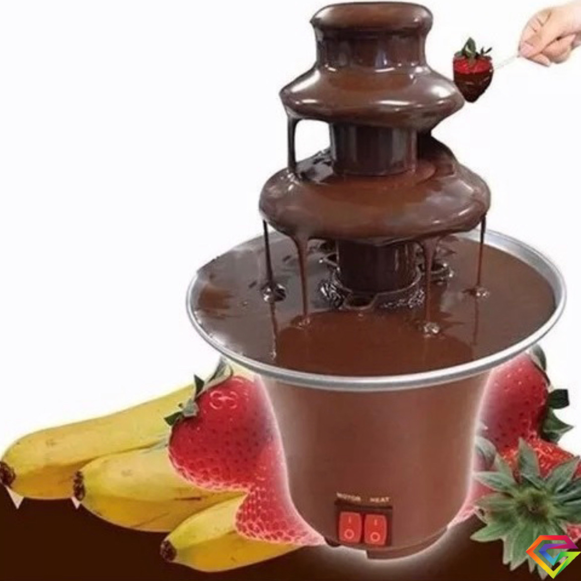 Cascada Chocolate 3 Pisos Fuente Fondue Quesos