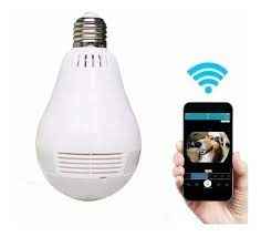 Camara Ip Ampolleta Panorámica Wifi Cctv