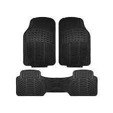Alfombra Piso De Goma Auto Universal 3 Piezas Camello