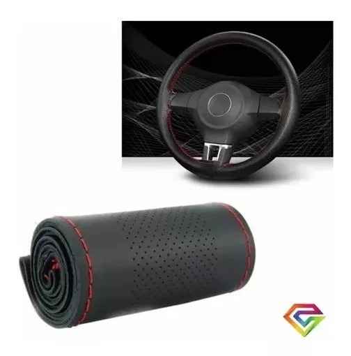 Funda Cubre Volante Cosido Para Auto + Hilo Y Aguja