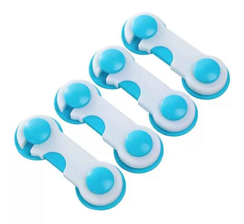 Pack De 6 Cerraduras De Seguridad Para Puertas De Gabinete