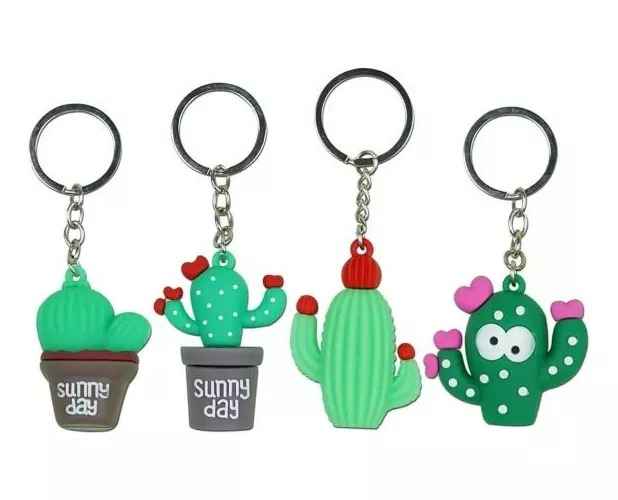 llavero decorativo cactus diseño