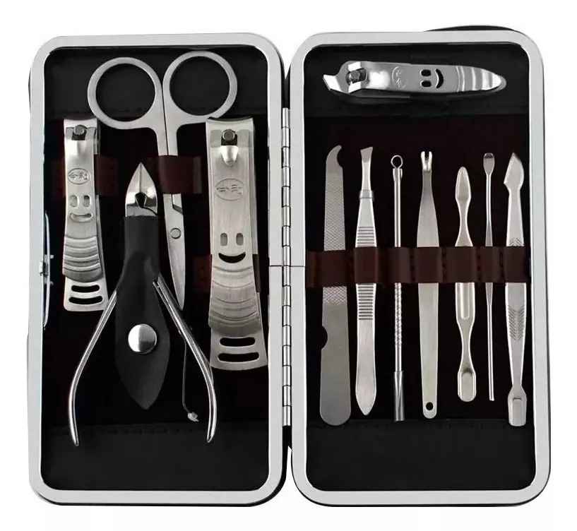 Kit Manicure Set Para Uñas Corta Uñas Set Pedicure Kit Uñas 12P