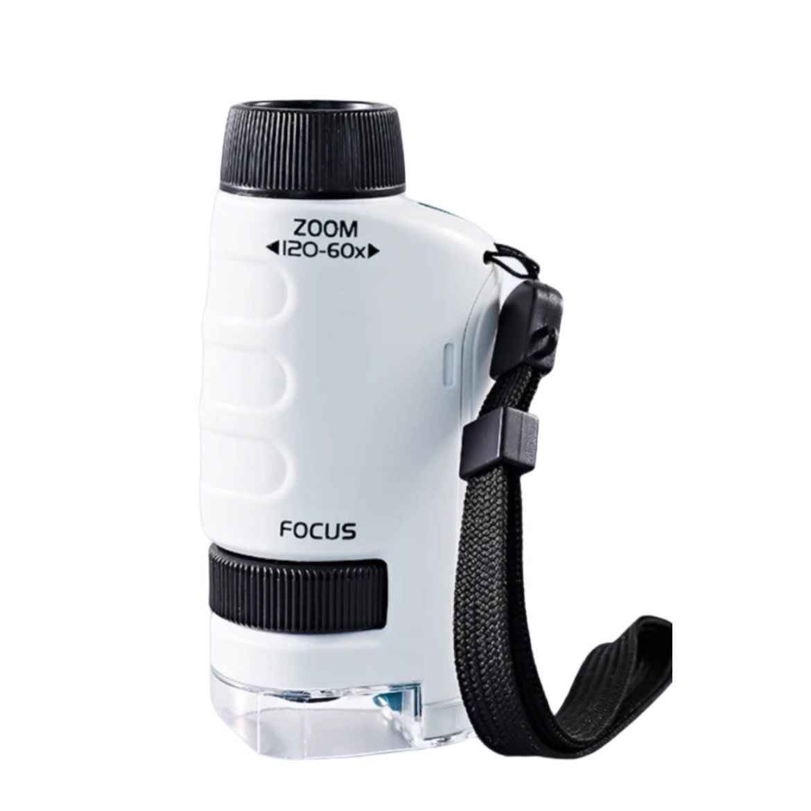 Microscopio Lupa De Bolsillo Luz Led/ 60x