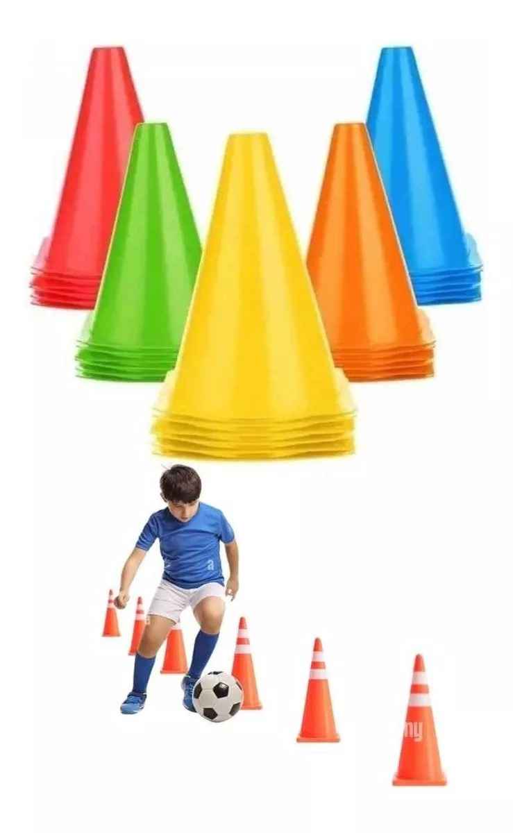 5 Conos De Entrenamiento 18cm Crossfit Deporte/ Trafico