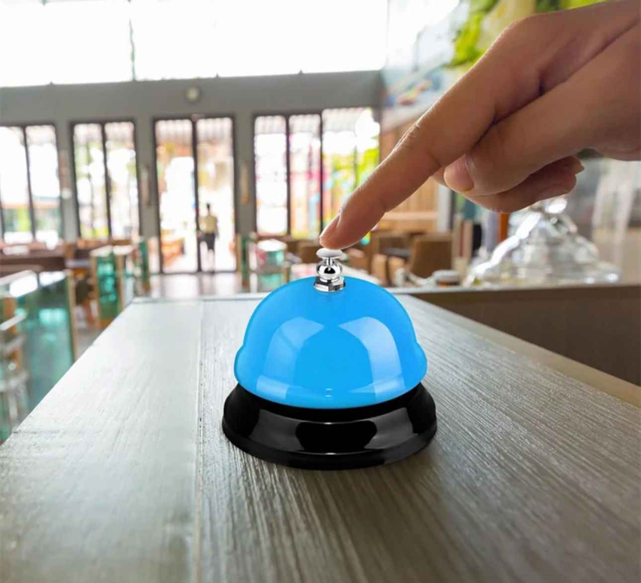 Campanilla De Recepción, Timbre De Mesa Hotel Y Cocinería