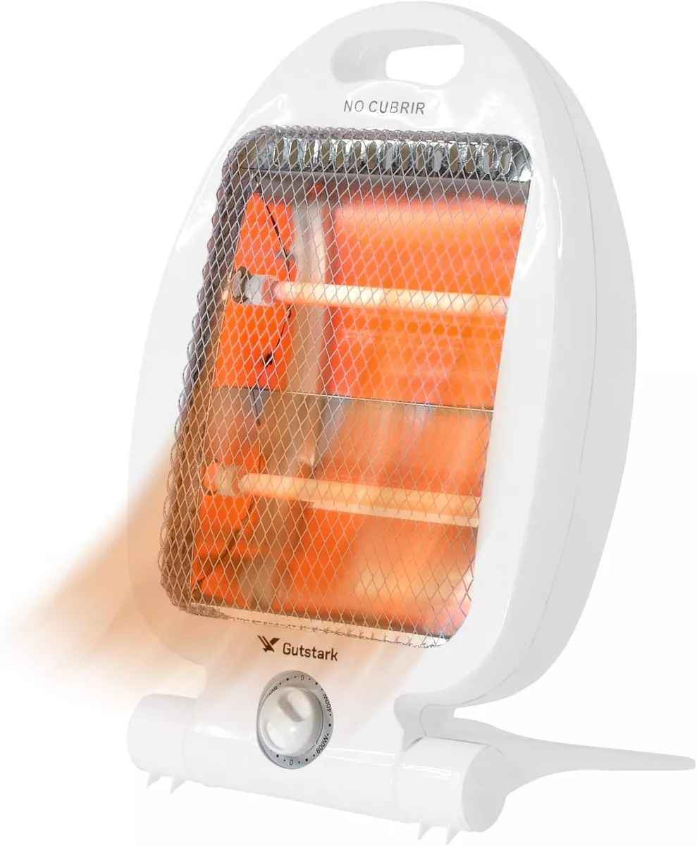 Calentador Eléctrico De Cuarzo Premium Dual Halogeno