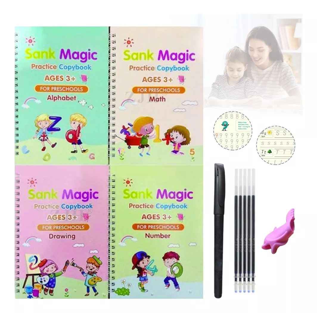 Magic Práctica Copybook Set Magic Caligrafía Cuaderno