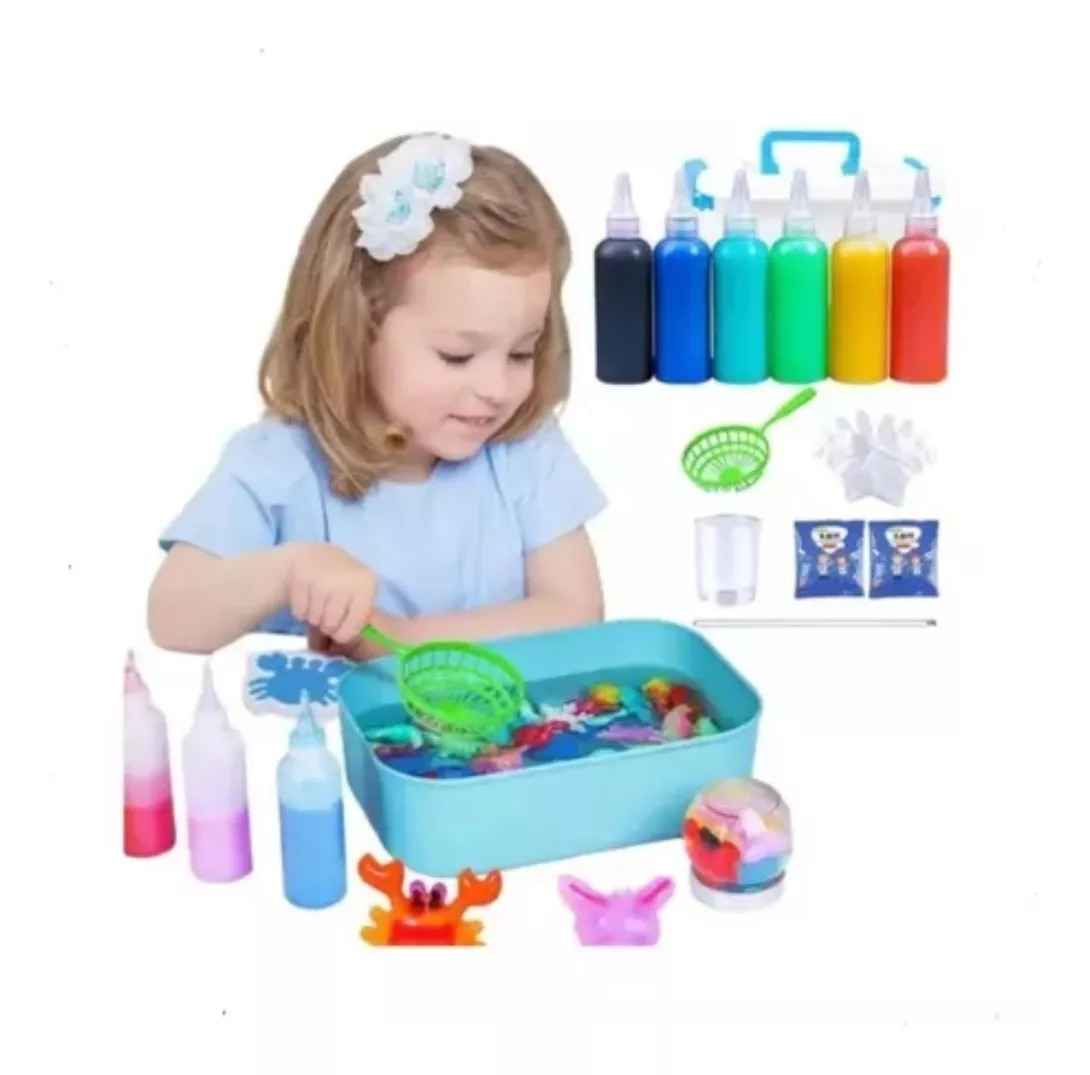 Kit De Gel Magico 3d Acuatico, 6 Gel Juego De Agua