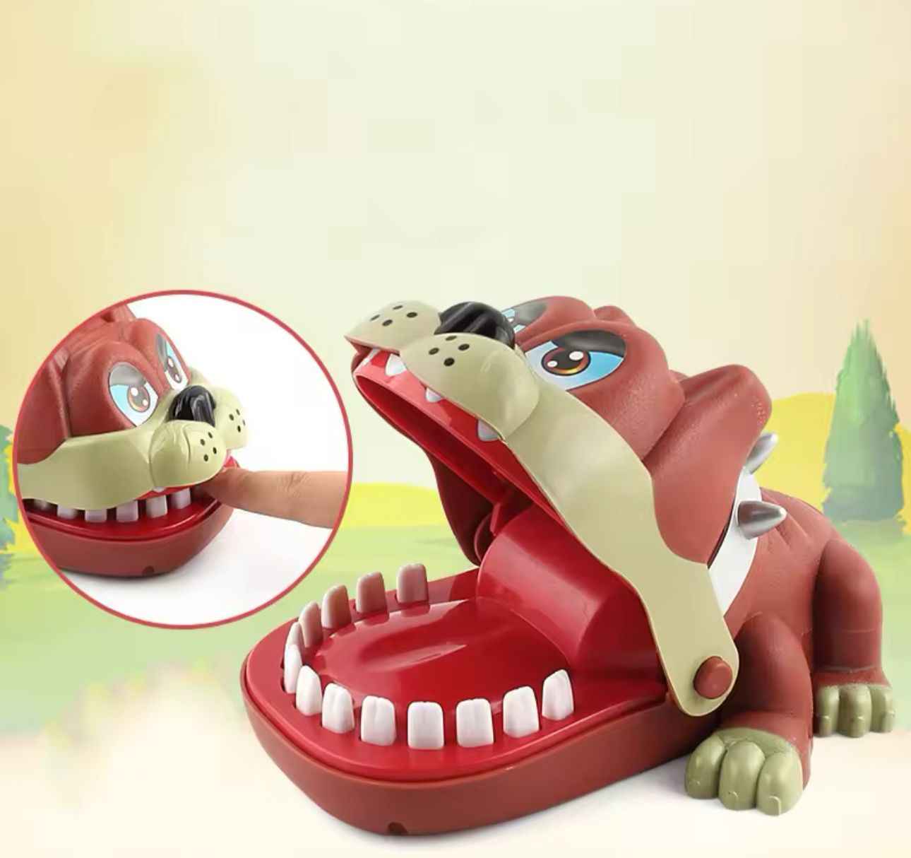 Juguete Bulldog Dentista, Juego Clásico De Mesa Perro Muerde