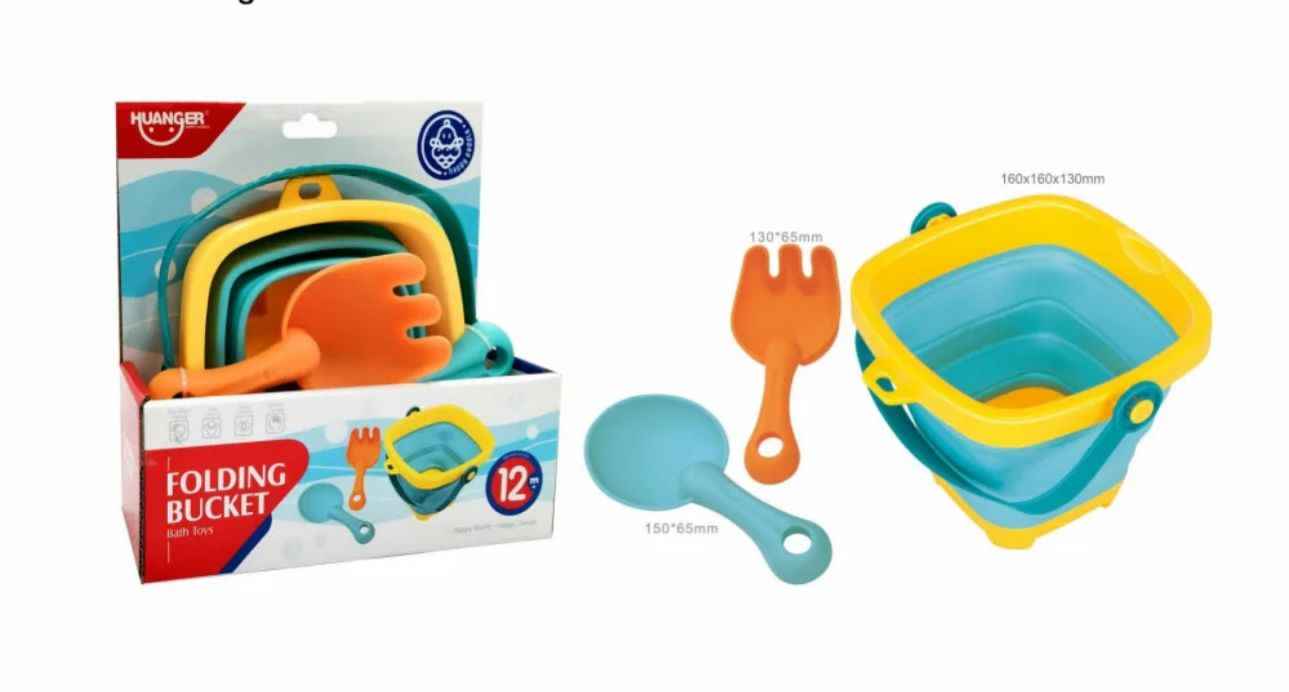Balde Plegable Para La Playa Con Accesorios Para Niños/bebés