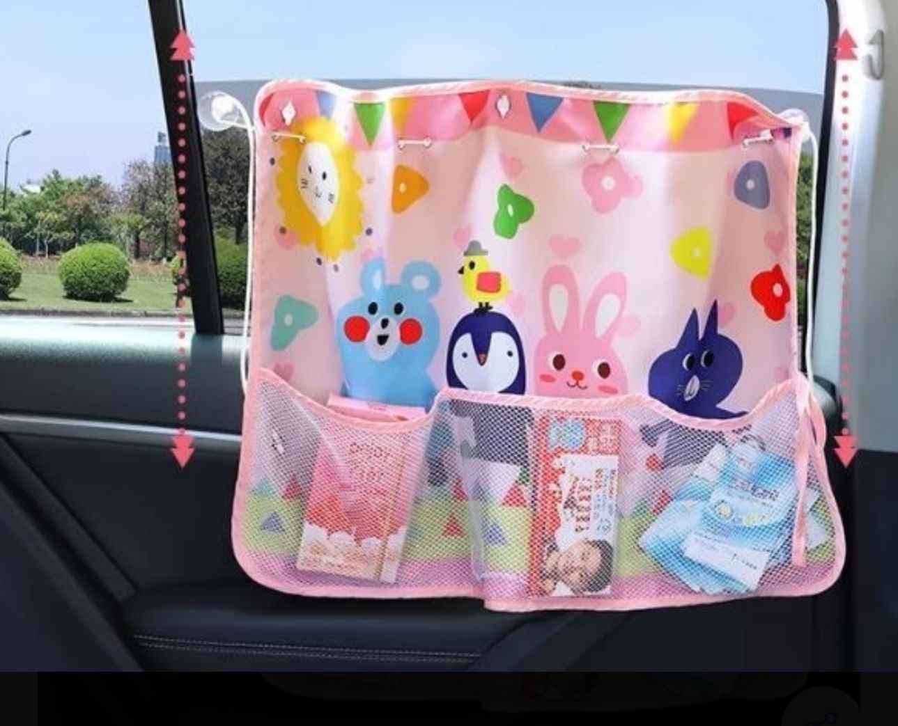 Cortina Para Autos Con Diseño Infantil, Protege UV Sol