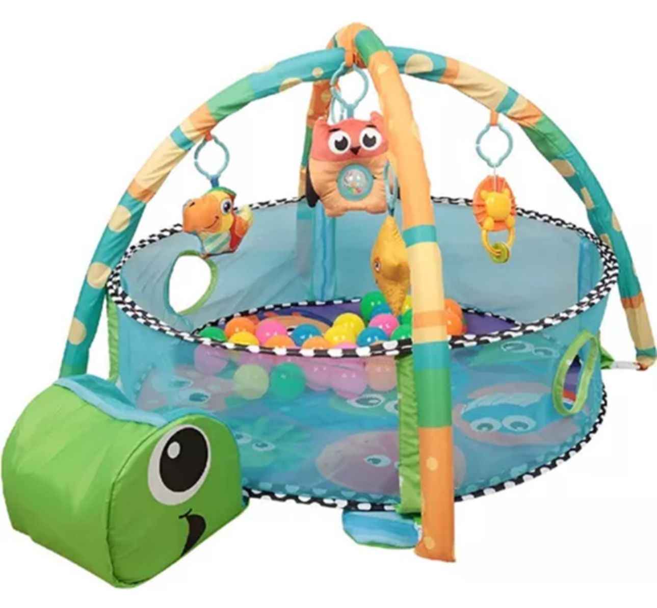 Gimnasio Para Bebes Con Almohada Y Piscina De Pelotas