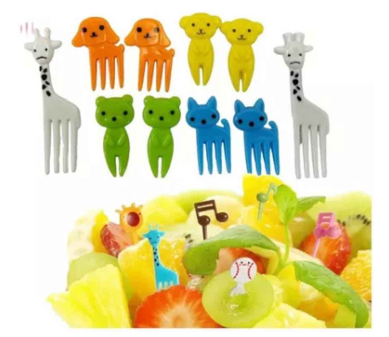Tenedor Para Niños Con Diseños De Animales Para Loncheras