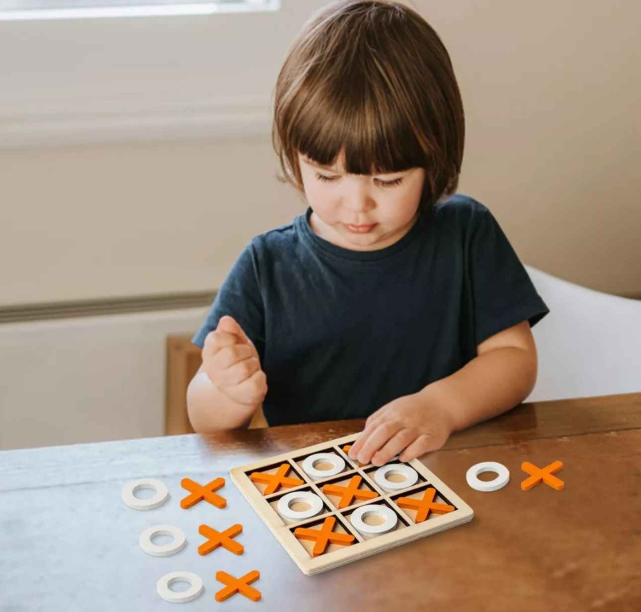 Juego De Mesa Clásico Juego Del Gato En Madera X Y 0