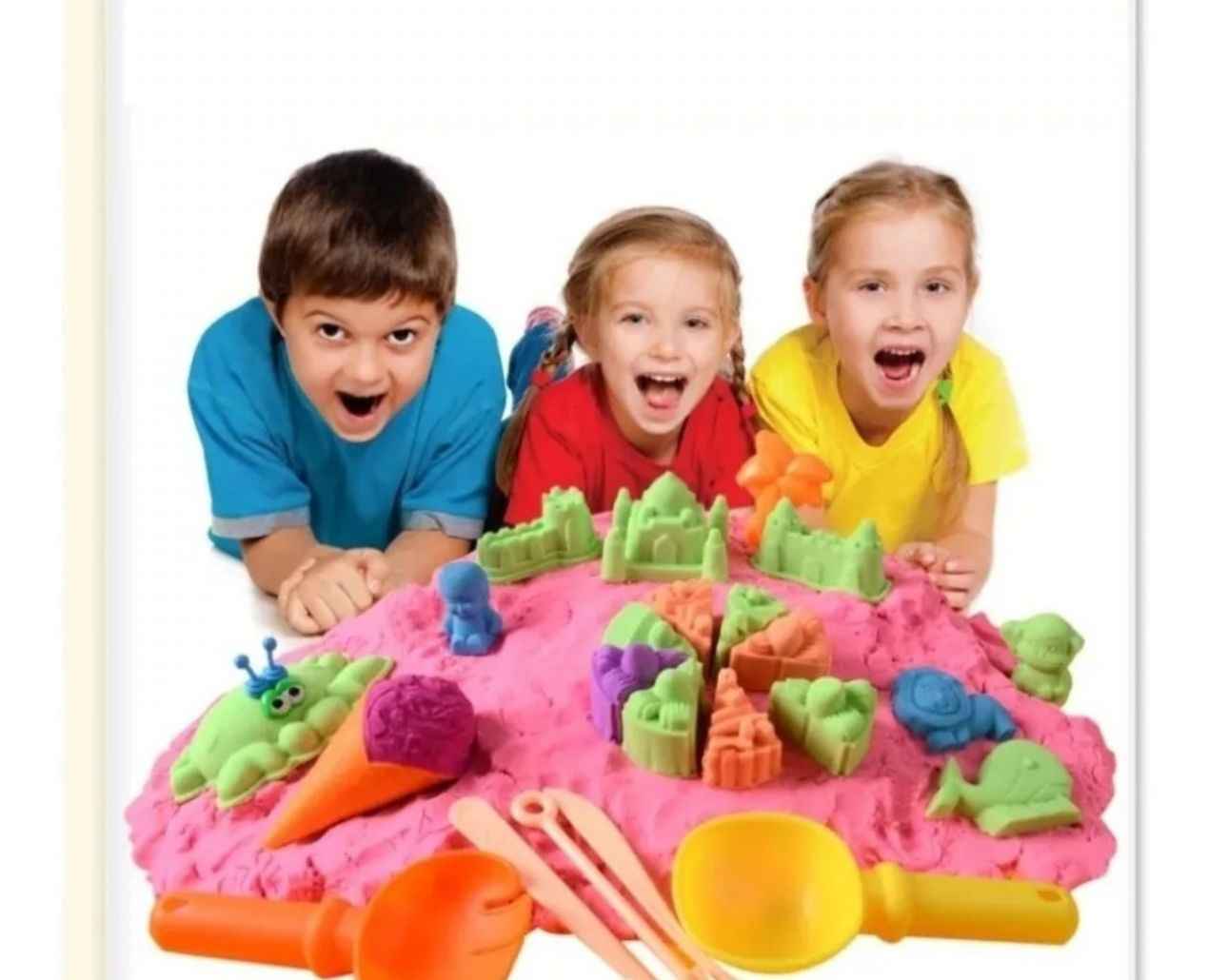 Arena Mágica 2 Kg Con Moldes Y Accesorios Para Creativida