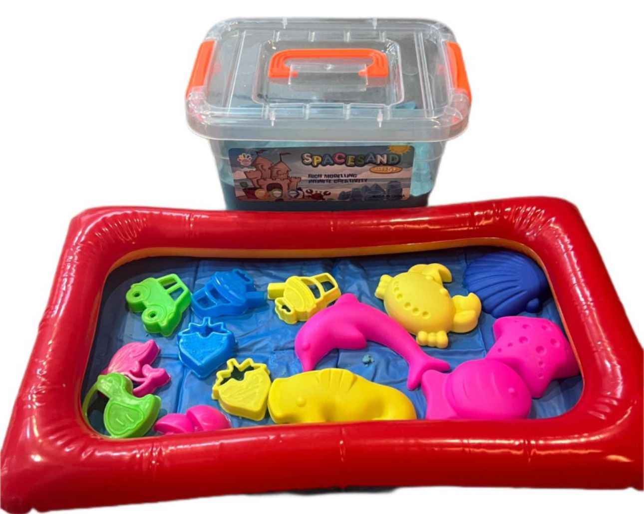 Arena Mágica 1 Kilo Con Moldes Y Piscina Inflable juego
