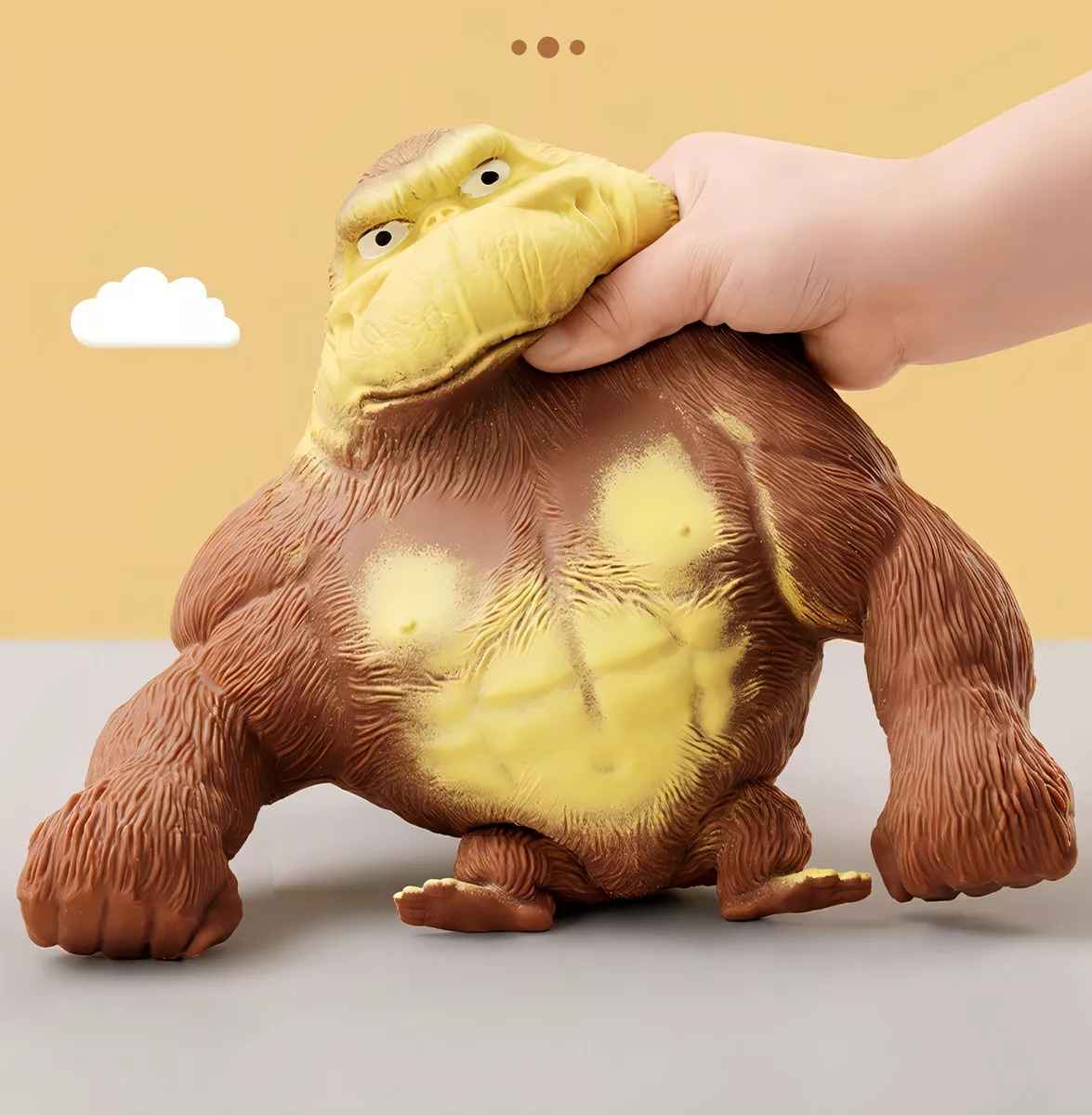 Boneca Gorilla Creative Ventiling Antiestrés, suave, tamaño mediano